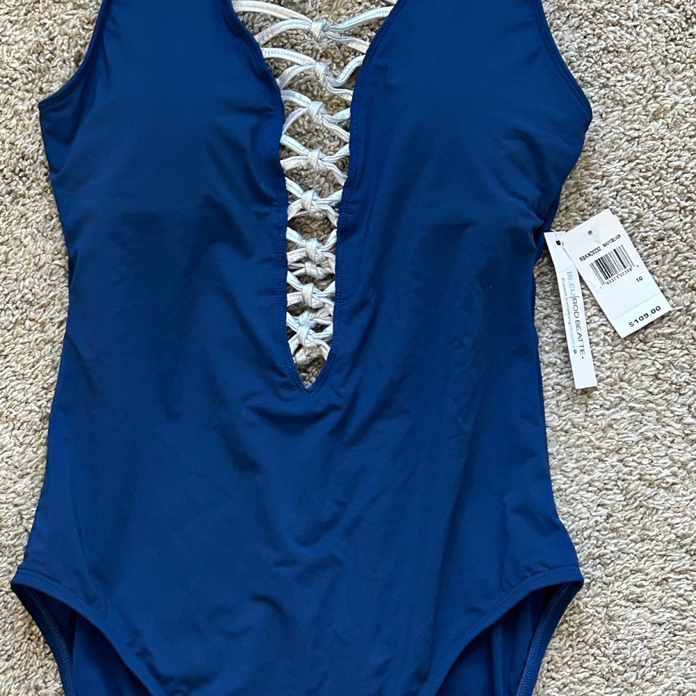 Bleu Rod Beattie One Piece Swimsuit - Blue, Sz 10, NWT